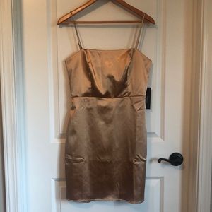 Lulu’s - Golden Champaign Mini Dress
